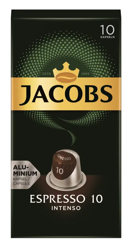 Kávové kapsule Jacobs Espresso Intenso Kapsule 10 Ks