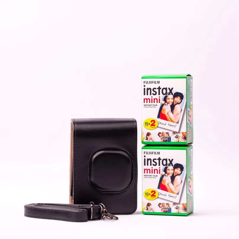 Fotopapier Fujifilm instax mini Liplay case black bundle