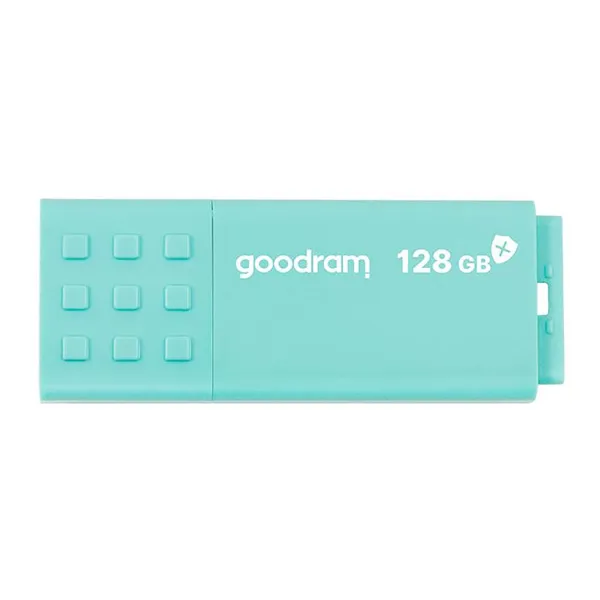 Goodram USB flash disk, USB 3.0, 128GB, UME3, UME3, azúrový, UME3-1280CRR11