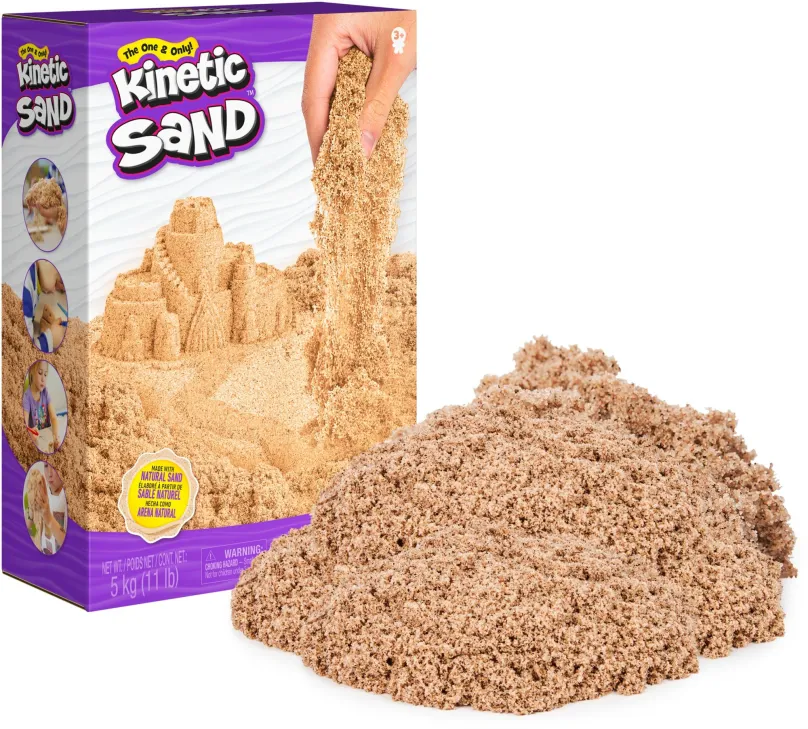 Kinetický piesok Kinetic Sand 5Kg Hnedého Tekutého Piesku