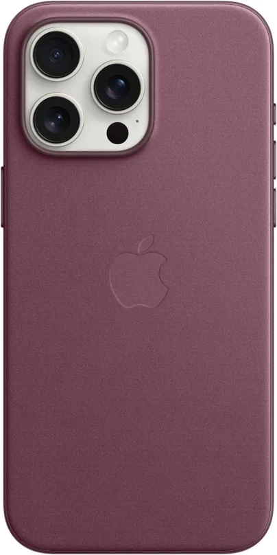 Kryt na mobil Apple iPhone 15 Pro Max Kryt z tkaniny FineWoven s MagSafe morušovo červený