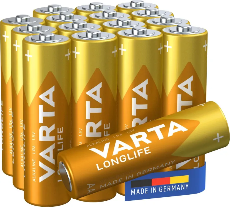 Jednorazová batéria VARTA alkalická batéria Longlife AA 16ks
