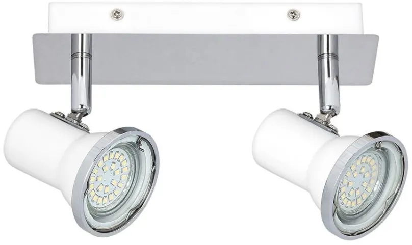 Rabalux 5498 LED prisadené kúpeľňové bodové svietidlo Steve 2x4,5W | GU10 | 860lm | 4000K | IP44 - biela