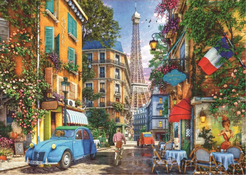 Puzzle Educa Puzzle Staré parížske ulice 4000 dielikov