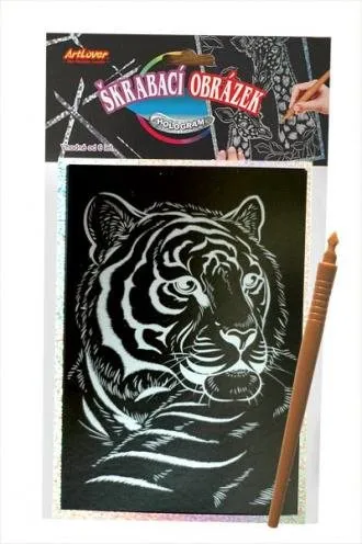ARTLOVER Holografický škrabací obrázok - Tiger