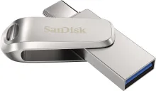 Flash disk SanDisk Ultra Dual Drive Luxe 256 GB, 256 GB - USB 3.2 Gen 1 (USB 3.0), konekto