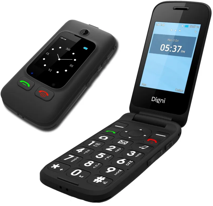 Mobilný telefón eSTAR Digni Flip čierny