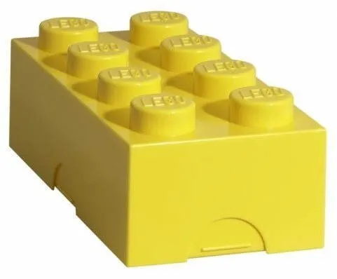 Desiatový box LEGO Box na desiatu 100 x 200 x 75 mm - žltý