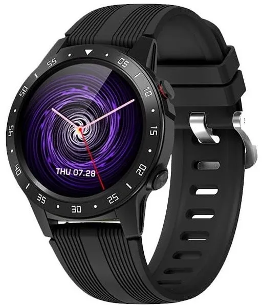Chytré hodinky Garett Multi 4 Black, pánske, GPS, meranie tepu, meranie EKG, monitoring sp