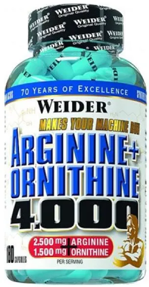 Aminokyseliny Weider Arginine + Ornithine 4000 180 kapsúl