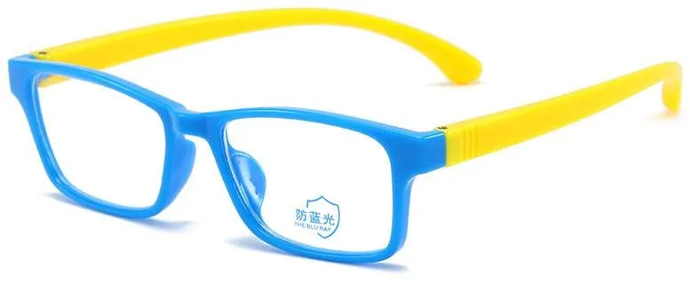 Okuliare na počítač Style4 Detské okuliare na počítač Toys, 5 variant, 2 - modrá + žlté nožičky
