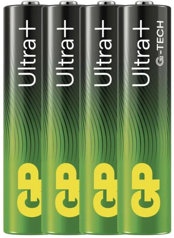 Jednorazová batéria GP Alkalická batéria Ultra Plus AAA (LR03), 4 ks