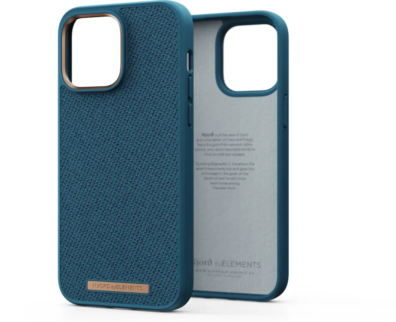 Kryt na mobil Njord iPhone 14 Pre Max Woven Fabric Case Deep Sea