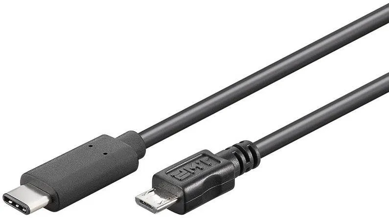 Dátový kábel PremiumCord USB-C 3.1 (M) prepojovací USB 2.0 Micro-B (M) 0.6m
