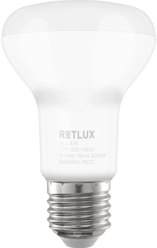 LED žiarovka RETLUX RLL 425 R63 E27 Spot 10W CW