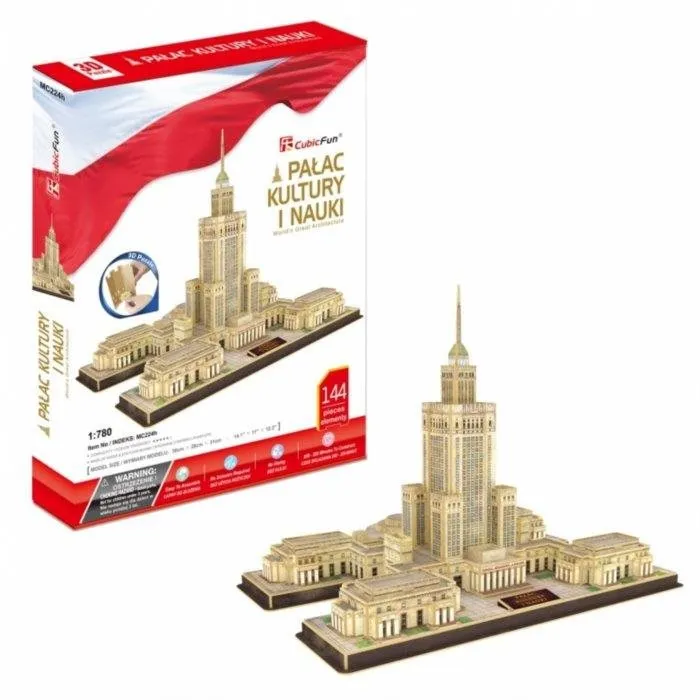 3D puzzle CUBICFUN 3D puzzle Palác kultúry a vedy 144 dielikov