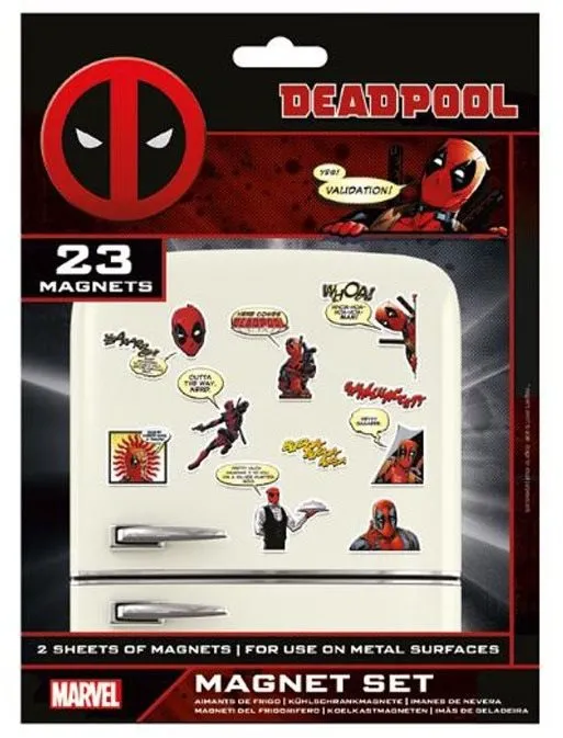 Magnet Marvel - Deadpool Comics - magnety 23ks, oficiálny, pre fanúšikov Deadpool Comics,