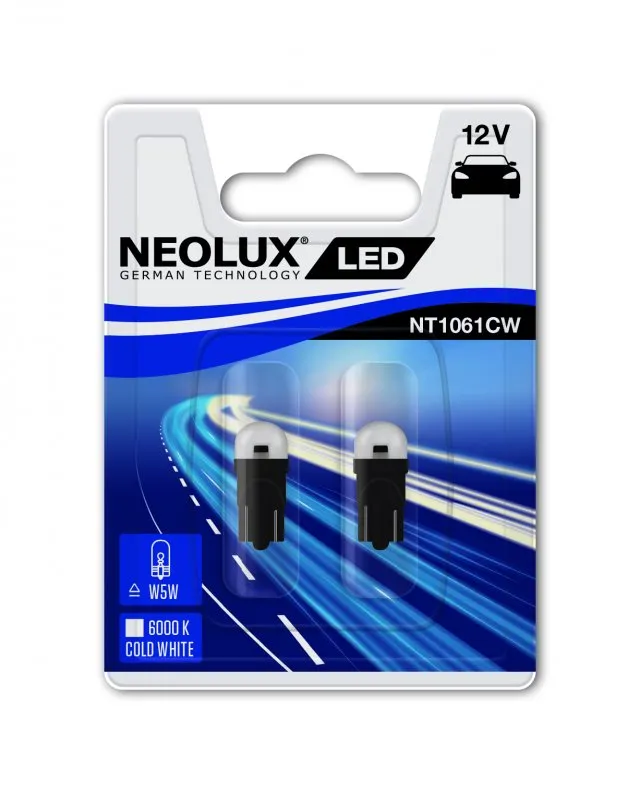 LED autožiarovka NEOLUX LED "W5W" 6000K, 12V, W2.1x9.5d