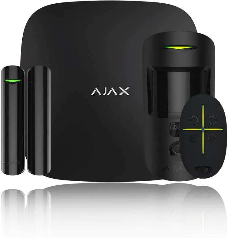 Zabezpečovací systém SET Ajax StarterKit Cam Plus black (20504), Ajax StarterKit Cam Plus