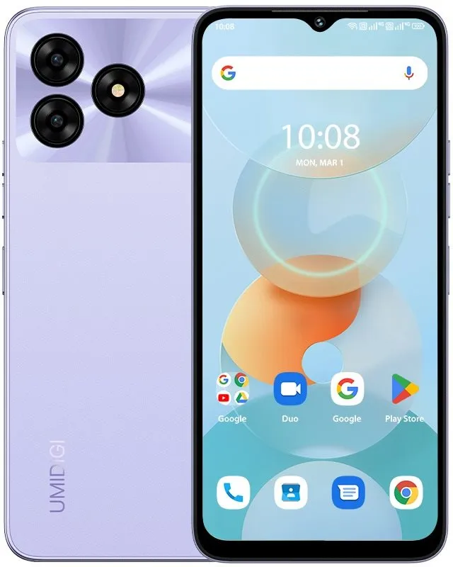 Mobilný telefón Umidigi G5A 4GB/64GB fialový