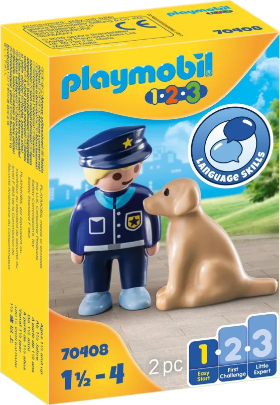 Figúrky Playmobil Policajt so psom