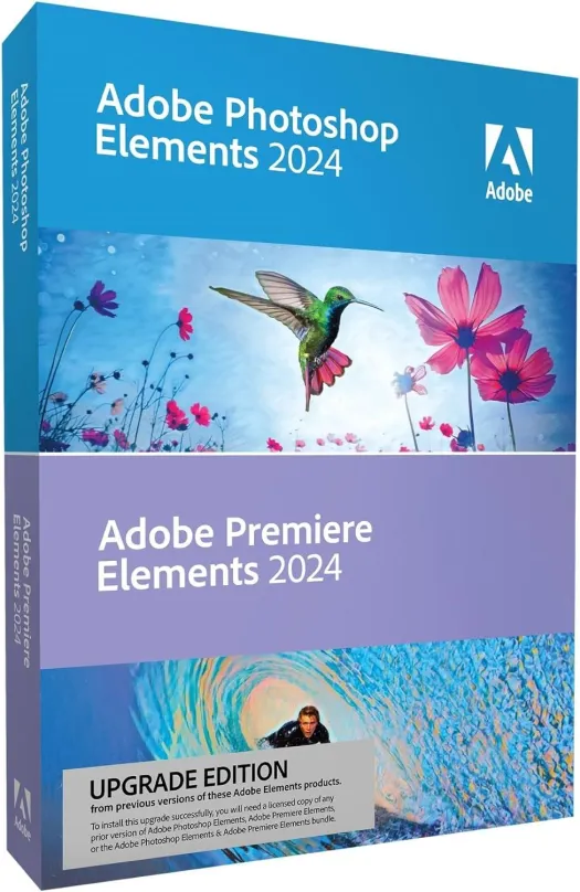 Grafický softvér Adobe Photoshop & Premiere Elements 2024, Win/Mac, EN, upgrade (elektronická licencia)