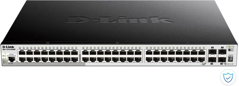 Switch D-Link DGS-1510-52XMP, do čajky, 48x RJ-45, 4x SFP, 48x 10/100/1000Base-T, IGMP Sno