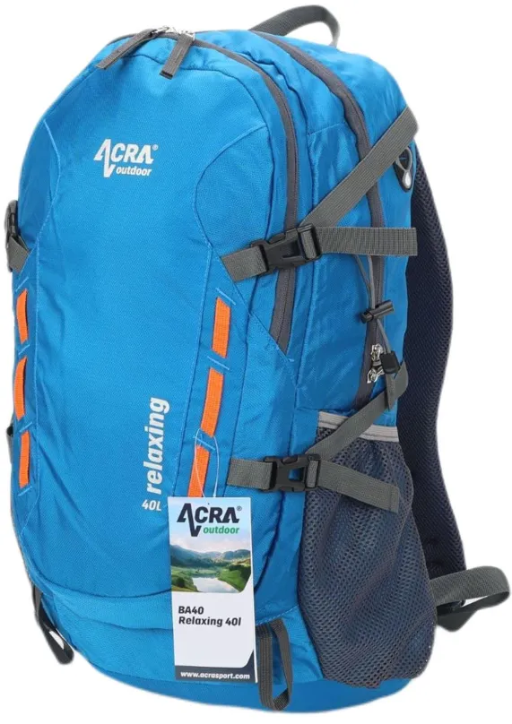 Športový batoh Acra Relaxing modrý 40l