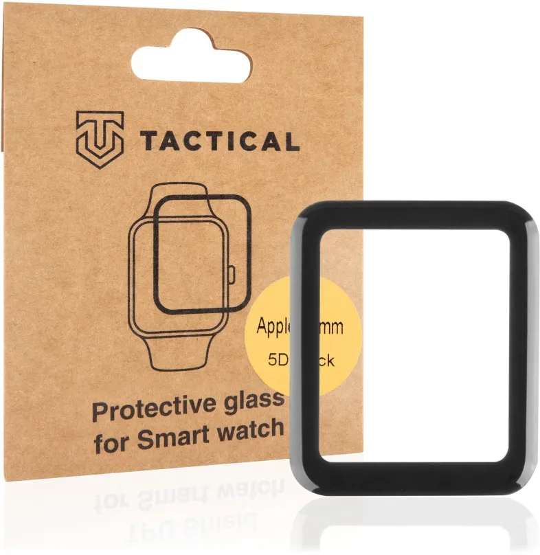 Ochranné sklo Tactical Glass Shield 5D sklo pre Apple Watch 4/5/6/SE 40mm Black