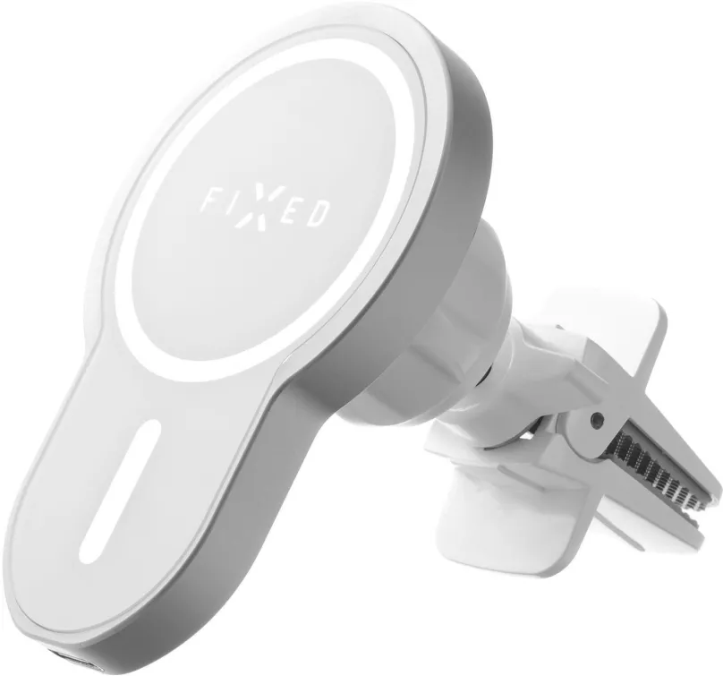 MagSafe držiak na mobilný telefón FIXED MagClick s podporou uchytenia MagSafe 15W biely