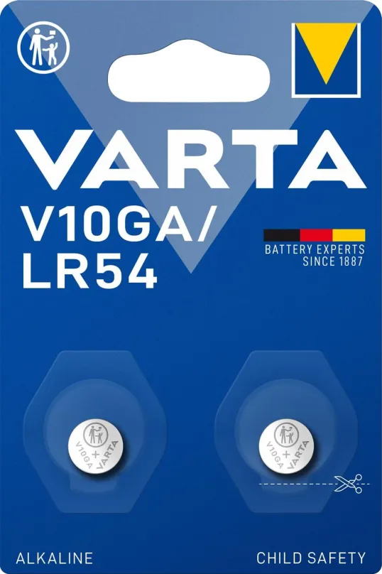Gombíková batéria VARTA špeciálna alkalická batéria V10GA/LR54 2ks