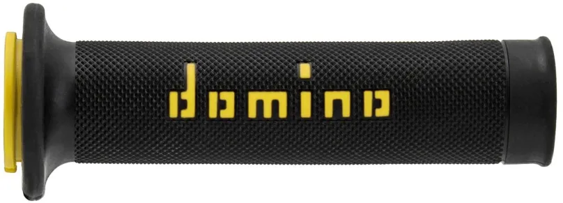 Gripy na motorku Domino gripy A010 road dĺžka 120 + 125 mm, čierno-žlté