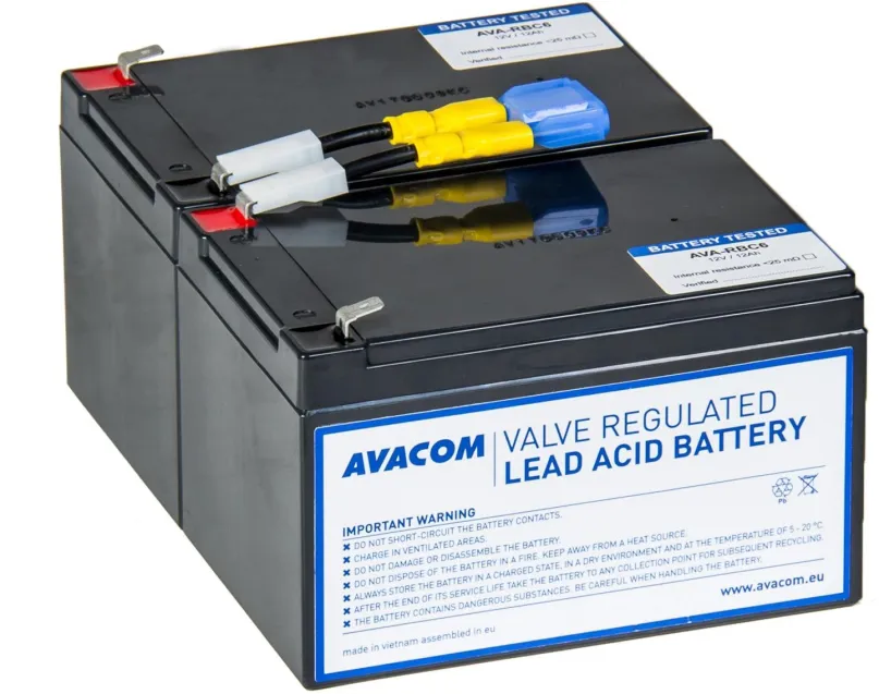 Batéria pre záložné zdroje Avacom náhrada za RBC6 - batéria pre UPS
