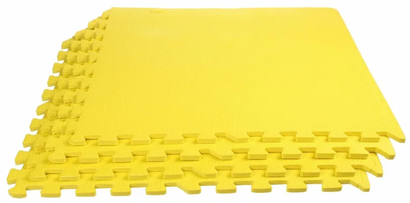 Podložka na cvičenie Colored Puzzle fitness podložka žltá 4 ks