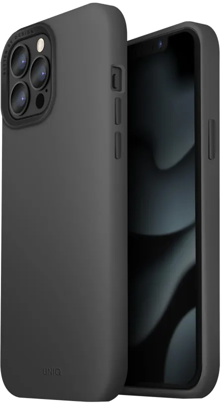 Kryt na mobil UNIQ Hybrid Lino Hue kryt s MagSafe pre iPhone 13 Pro Max sivý