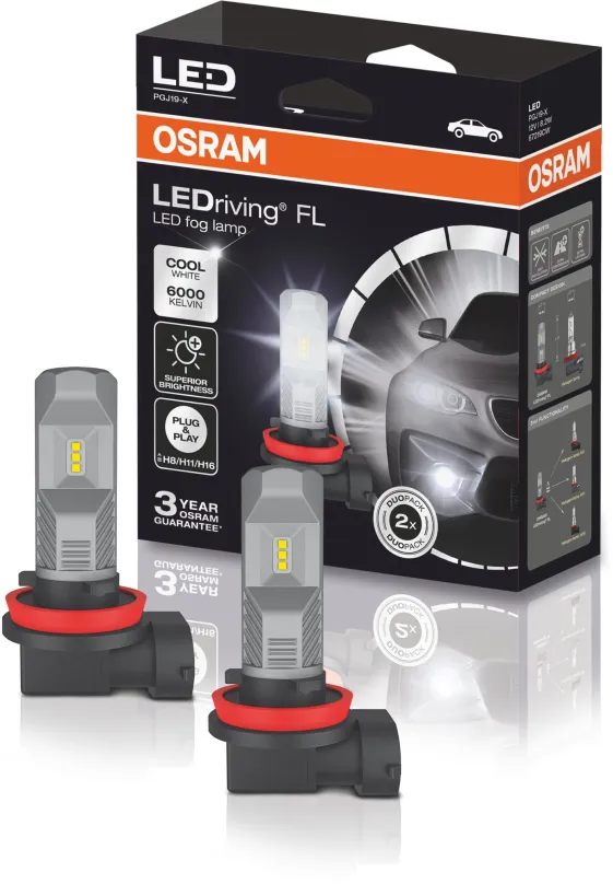 LED autožiarovka OSRAM LEDriving FOG LAMP H8/H11/H16 2ks