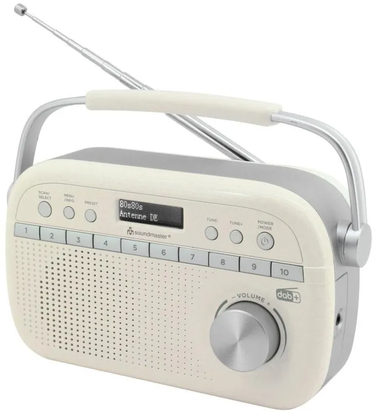 Rádio Soundmaster DAB280BE, klasické a rádiobudík, kuchynské a prenosné, DAB+, FM a RDS tu