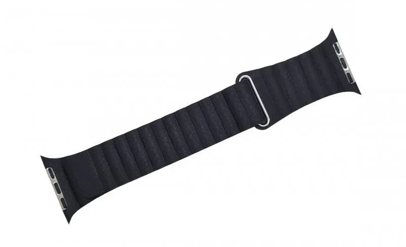Remienok Drakero Kožený Elegancia pre Apple Watch 38mm / 40mm / 41mm čierny