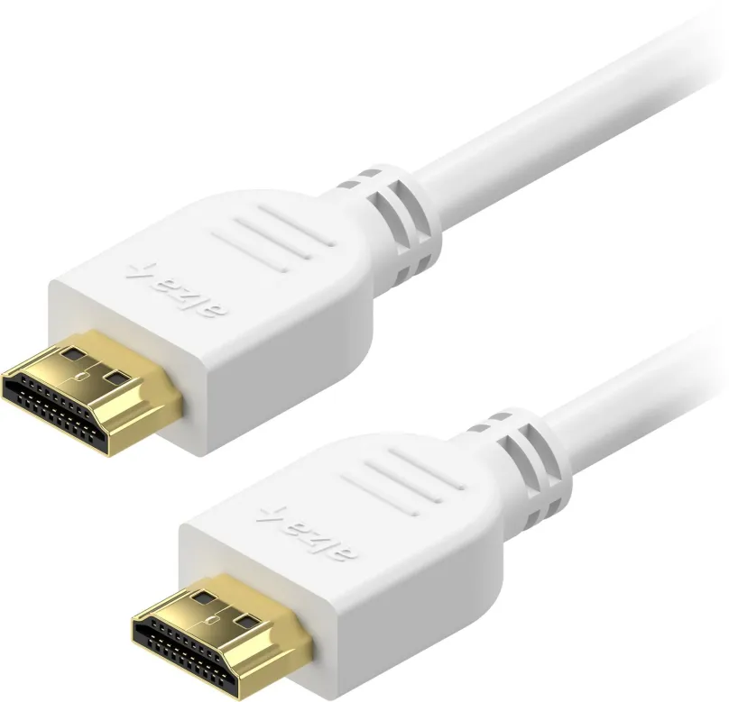 Video kábel AlzaPower Core HDMI 1.4 High Speed 4K 3m biely