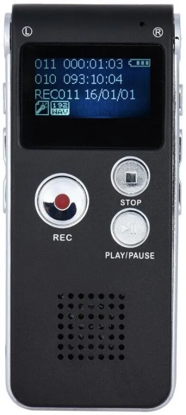 Diktafón Daklos Profesionálny 8GB diktafón, hlasový záznamník, nahrávanie hlasu, zvuku a telefónnych hovorov