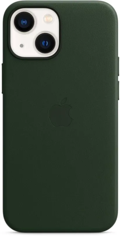 Kryt na mobil Apple iPhone 13 mini Kožený kryt s MagSafe sekvojovo zelený