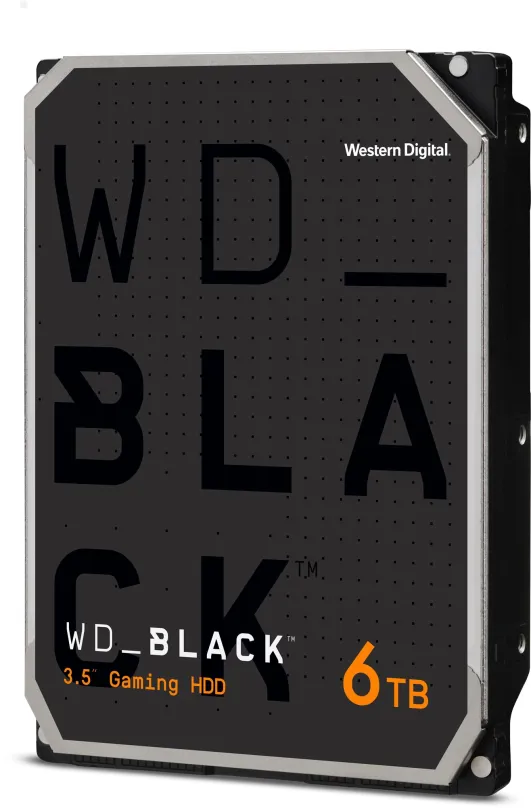 Pevný disk WD Black 6TB, 3.5", SATA III, maximálna rýchlosť prenosu 229 MB/s, cache 1