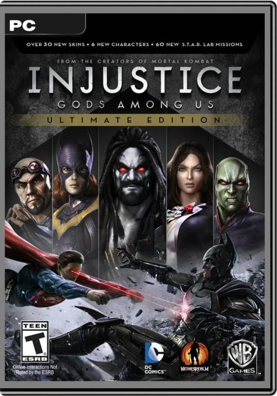 Hra na PC Injustice: Gods Among Us Ultimate Edition, elektronická licencia, kľúč pre Steam