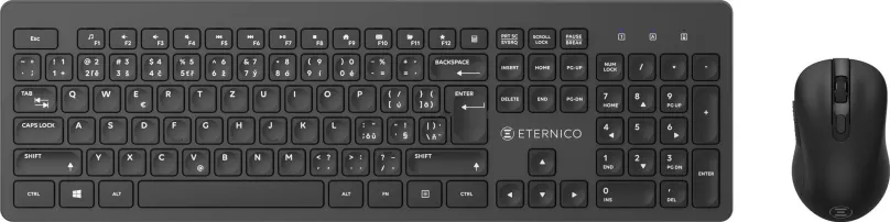 Set klávesnice a myši Eternico Essential Wireless set KS4011 čierny - CZ/SK