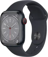 Chytré hodinky Apple Watch Series 8 41mm Cellular Temne atramentový hliník s temne atramentovým športovým remienkom