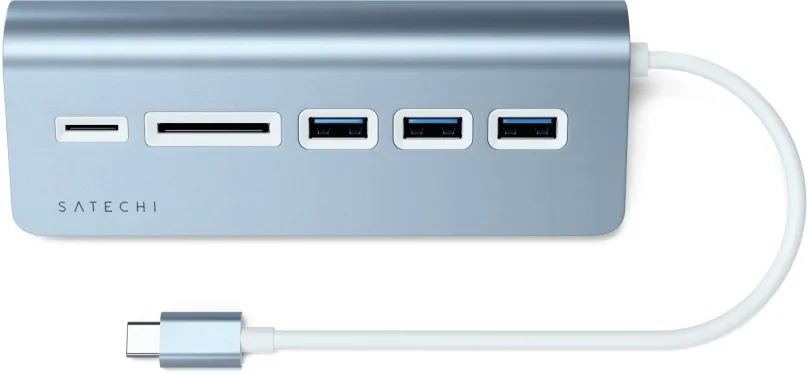 Replikátor portov Satechi Aluminium Type-C USB Hub - Blue