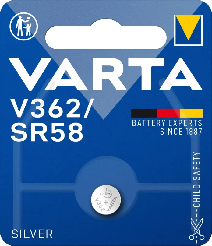 Gombíková batéria VARTA špeciálna batéria s oxidom striebra V362/SR58 1ks