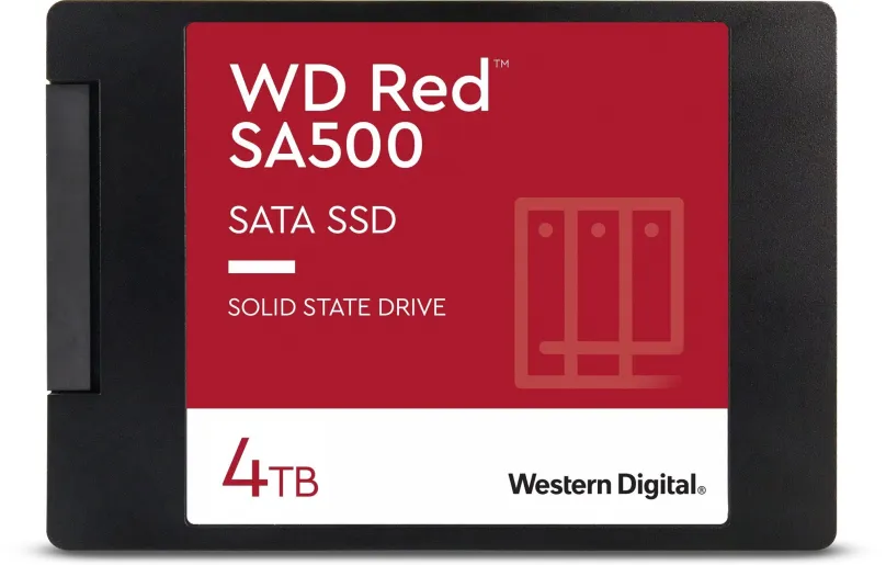 SSD disk WD Red SA500 4TB, 2.5", SATA III, TLC (Triple-Level Cell), rýchlosť čítania