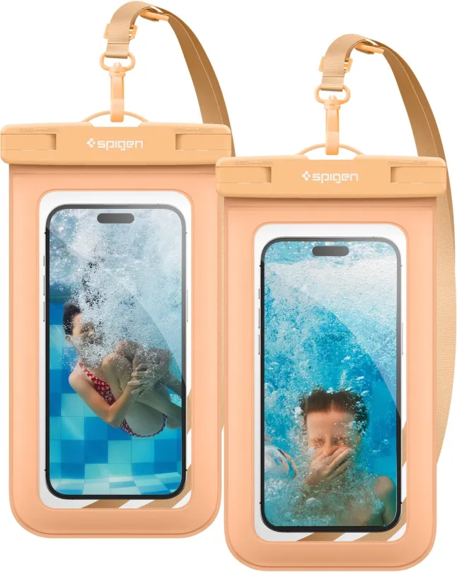 Puzdro na mobil Spigen Aqua Shield WaterProof Case A601 2 Pack Apricot