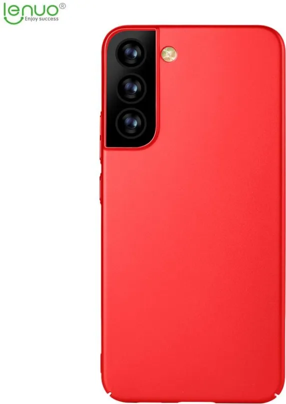 Kryt na mobil Lenuo Leshield obal pre Samsung Galaxy S22 5G, červená